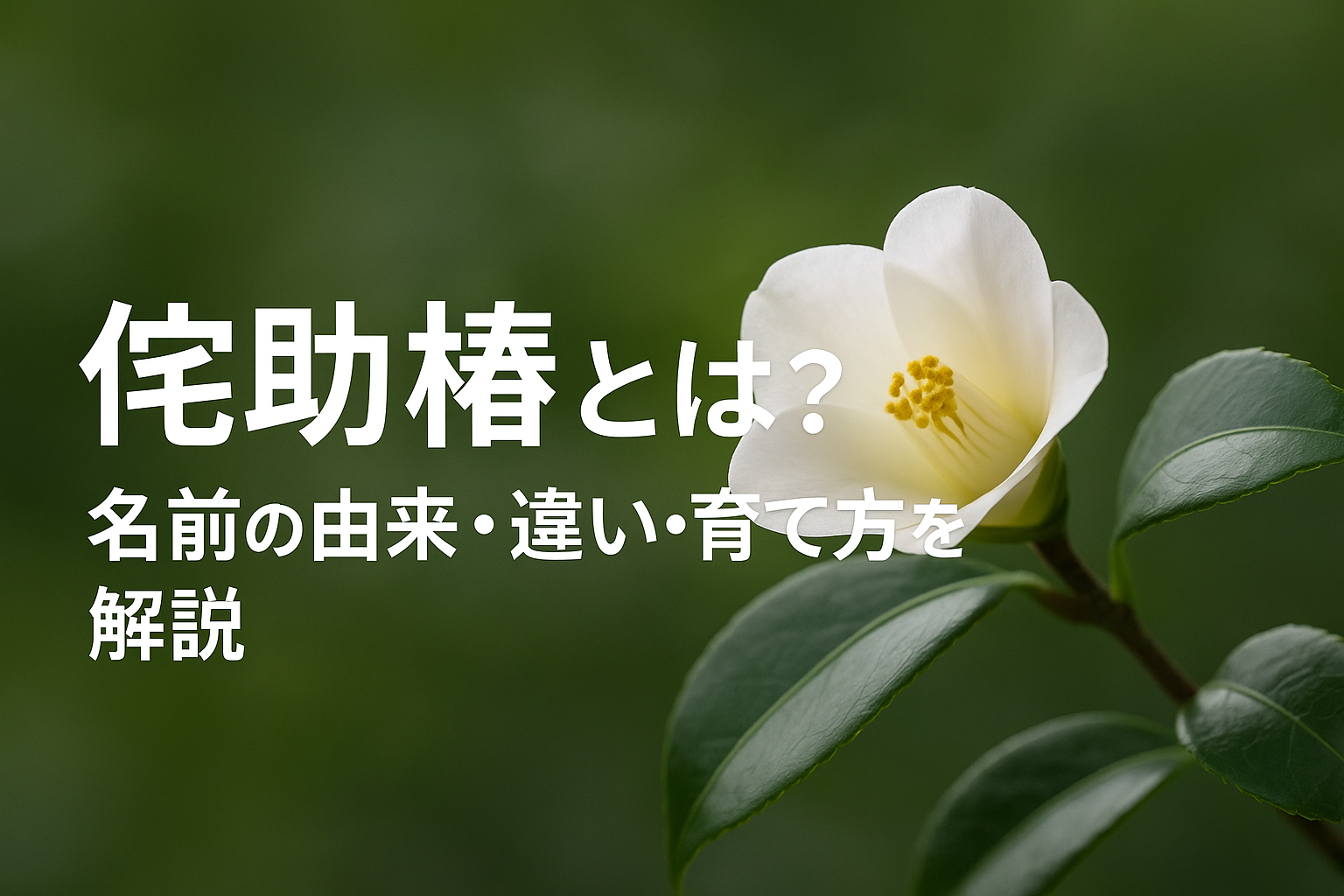 【侘助椿とは?】一般的な椿との違い・由来・育て方まで徹底解説! | とぴくる